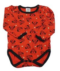 Červeno-černé body s Minnie Disney