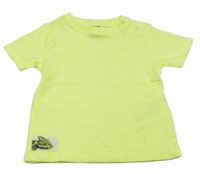 Neónově žlté tričko s chameleonem Dopodopo