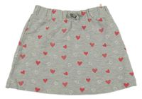 Sivá sukňa so srdiečkami Manguun
