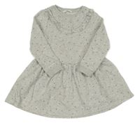 Svetlosivé bodkovaná é teplákové šaty M&S