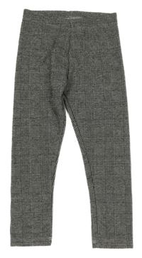 Černo-bílé kostkované legíny Next