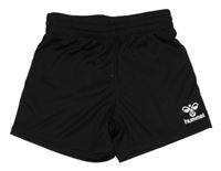 Čierne športové kraťasy s logom Hummel