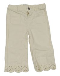 Smetanové rifle s madeirou H&M