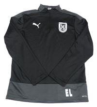Čierno-sivá športová mikina s logom Puma