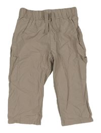 Béžové plátenné nohavice H&M