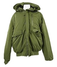 Pánská khaki šusťáková zimní bunda s kapucí Superdry 