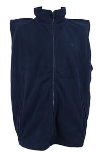 Pánská tmavomodrá fleecová vesta Gentleman Selection 