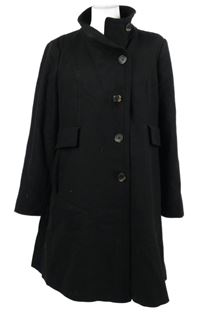 Dámský černý vlněný kabát Next 