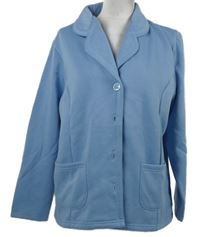 Dámské světlemodré teplákové sako Damart 