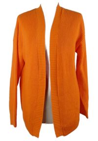 Dámský oranžový svetrový cardigán H&M