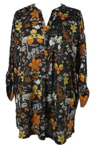 Dámská černá květovaná halenka Janina 
