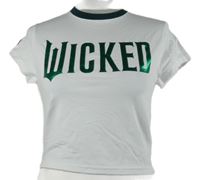 Dámské bílé crop tričko s nápisem Primark 