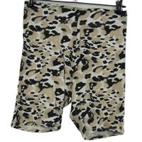 Dámské béžovo-černé vzorované elastické kraťasy Pep&Co