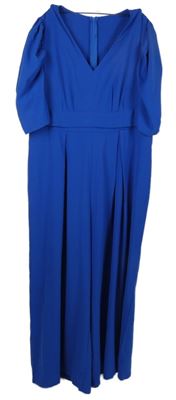 Dámský kobaltově modrý kalhotový společenský overal Shein