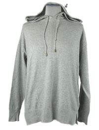 Dámsky sivý sveter s kapucňou George