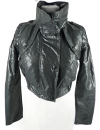 Dámská antracitová šusťáková crop bunda Vero Moda 