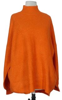 Dámsky oranžový sveter s stojačikom F&F