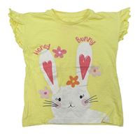 Žlté tričko s králikom Matalan