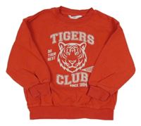 Červená mikina s tigrom M&S