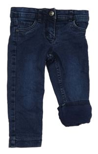 Tmavomodré podšité slim rifle Lily & Dan