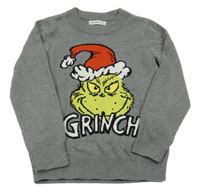 Sivý sveter s Grinchem Reserved