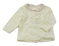 Smotanová zamatová mikina s králikom Orchestra