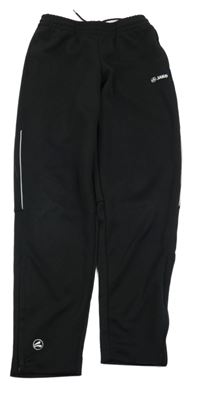 Černé sportovní kalhoty s logem Jako