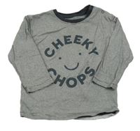 Čierno-biele pruhované tričko s nápisom a smajlíkom Nutmeg