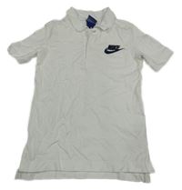 Bílé polo tričko s logem Nike