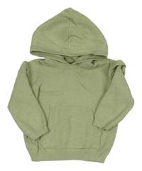 Svetlozelený sveter s volány a kapucňou George