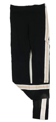 Černo-růžovo-bílé legíny H&M