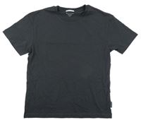 Tmavosivé tričko s potlačou Tom Tailor