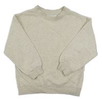 Béžovo-sivá melírovaná mikina H&M