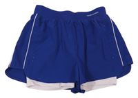 Tmavomodro-světlerůžové sportovní kraťasy Zara