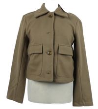 Nové - Dámský béžový flaušový krátký kabát JDY.