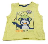 Žlté tielko s opicou Ergee