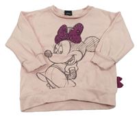 Světlerůžová mikina s Minnie Disney