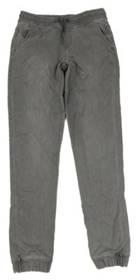 Sivé jogger cuff rifle Denim Co.