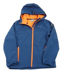 Tmavomodrá softshellová funkčná bunda s kapucňou IcePeak