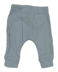 Světlemodré žebrované lehké tepláky George