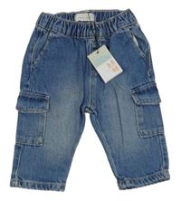 Nové - Modré rifle s kapsami Primark