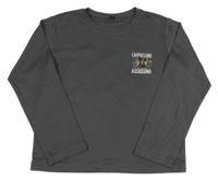 Tmavosivé tričko s obrázkom