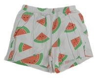 Bílé pyžamové kraťasy s melouny Pepperts