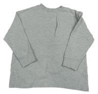 Sivá rebrovaná mikina s vreckom F&F