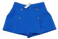 Nové - Modré sukňové kraťasy s gombíky River Island
