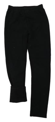 Černé zateplené legíny 