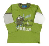 Zelené tričko s príšerkou Topolino