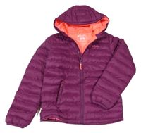 Švestková prošívaná šusťáková funkční zateplená bunda s kapucí MOUNTAIN WAREHOUSE