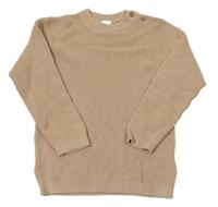 Béžový rebrovaný sveter H&M