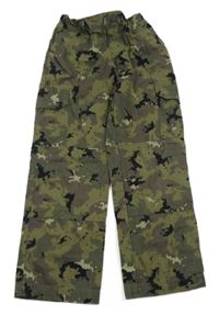 Army plátěné kalhoty s kapsami Decathlon 